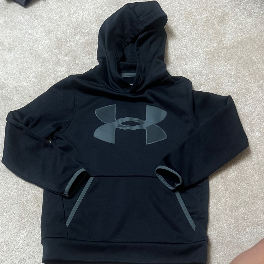 Under Armour Black and Gray Pullover Hoodie